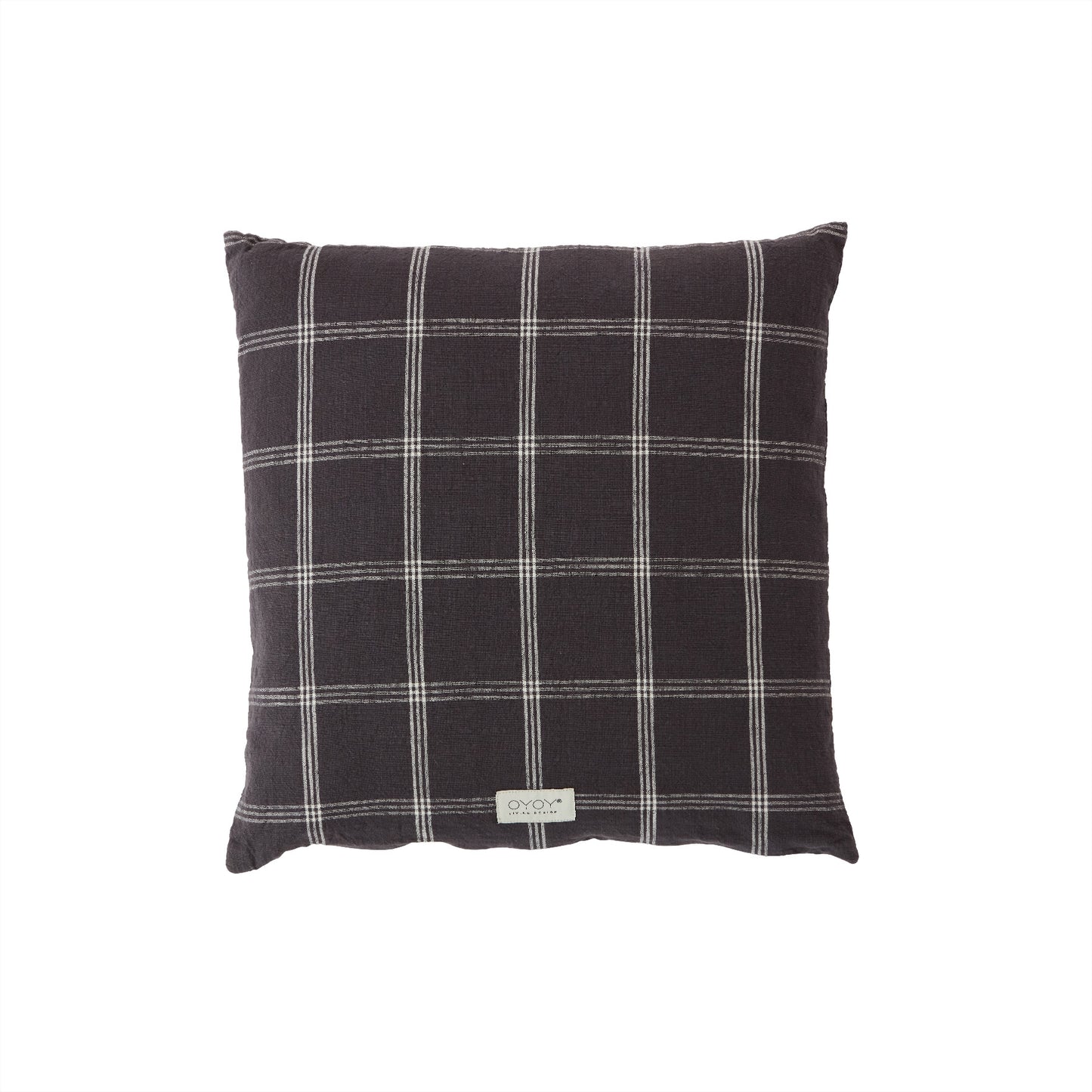 OYOY LIVING Kyoto Cushion Cover Square Cushion Cover 201 Anthracite