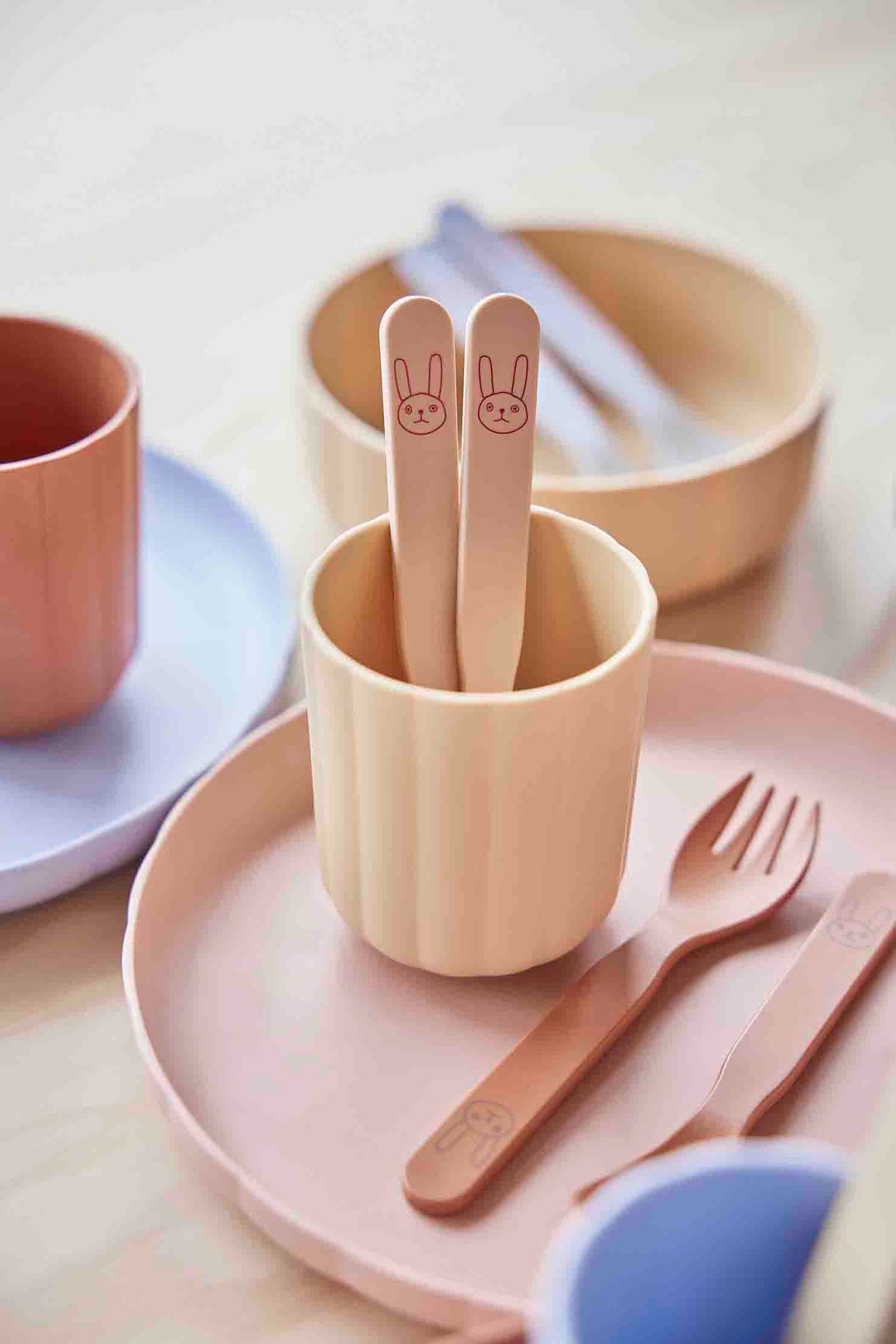 OYOY MINI Pullo Cup - Pack of 2 Dining Ware 402 Rose / Apricot