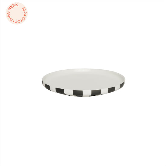 OYOY LIVING Toppu Lunch Plate Dining Ware 101 White / Black