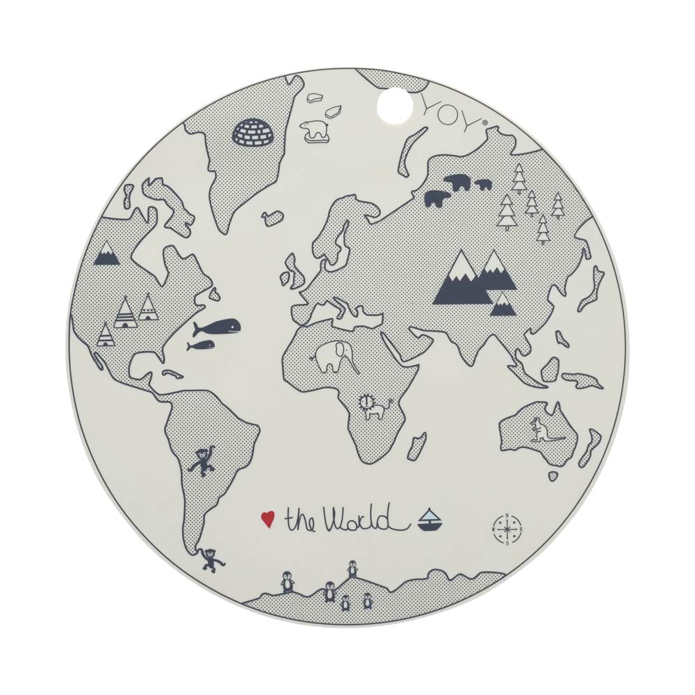 OYOY MINI Placemat World Placemat 102 Offwhite