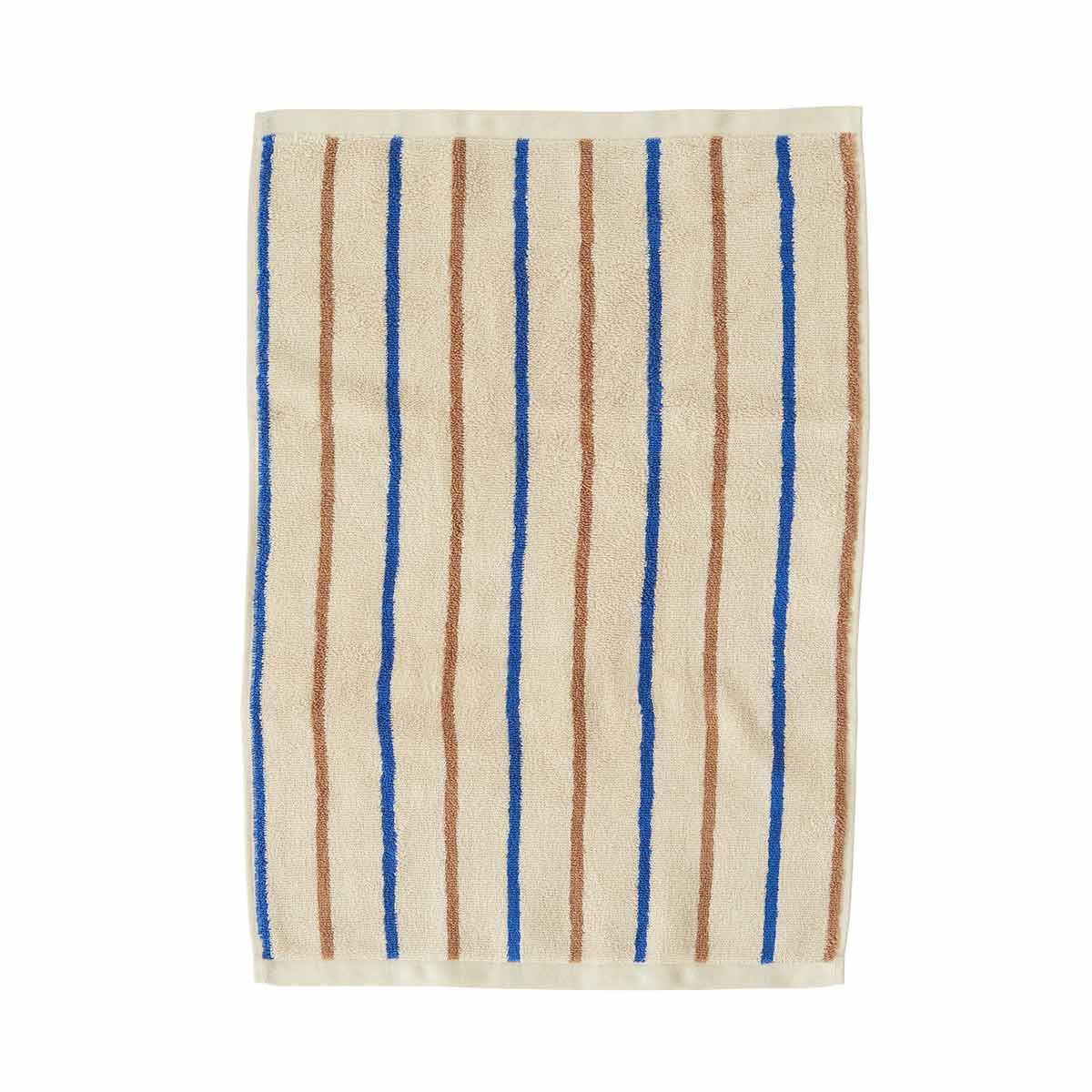 OYOY LIVING Raita Towel - 40x60 cm Towel 307 Caramel / Optic Blue