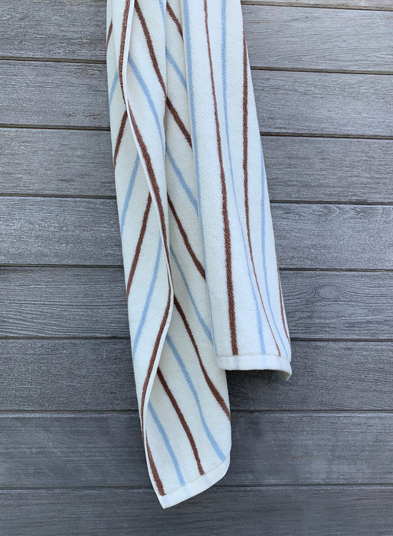 OYOY LIVING Raita Towel - 70x140 cm Towel 307 Caramel / Ice Blue