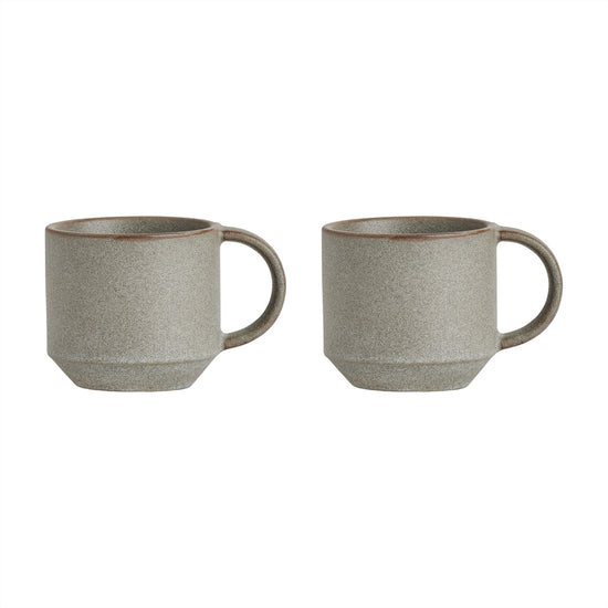OYOY LIVING Yuka Cup - Pack of 2 Cup 205 Stone