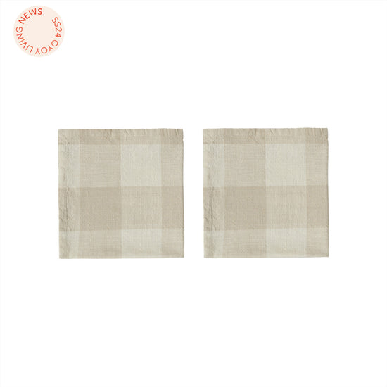 Indlæs billede i Gallery viewer, OYOY LIVING Chess Napkin - Pack of 2 Napkin 306 Clay
