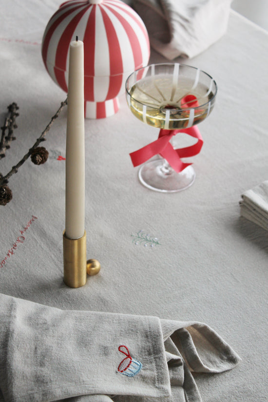 OYOY LIVING Christmas Tablecloth - 260x140 cm Tablecloth 306 Clay