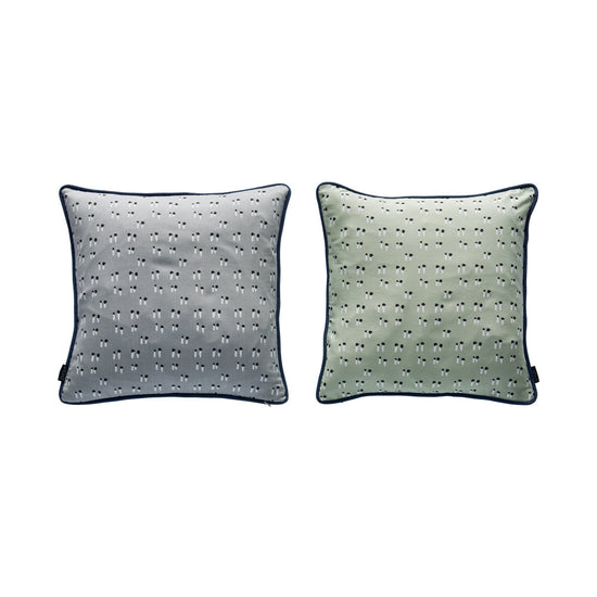 OYOY LIVING Duo Cushion Cushion 705 Minty / Grey