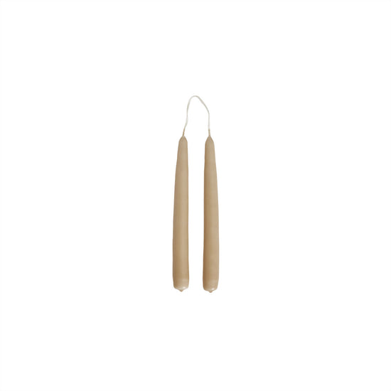 Indlæs billede i Gallery viewer, OYOY LIVING Fukai Candles - Small - Pack of 2 Candle 302 Camel

