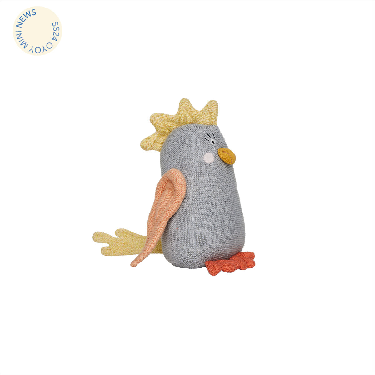 OYOY MINI Kaja Parakeet Soft Toys 102 Offwhite / Peach