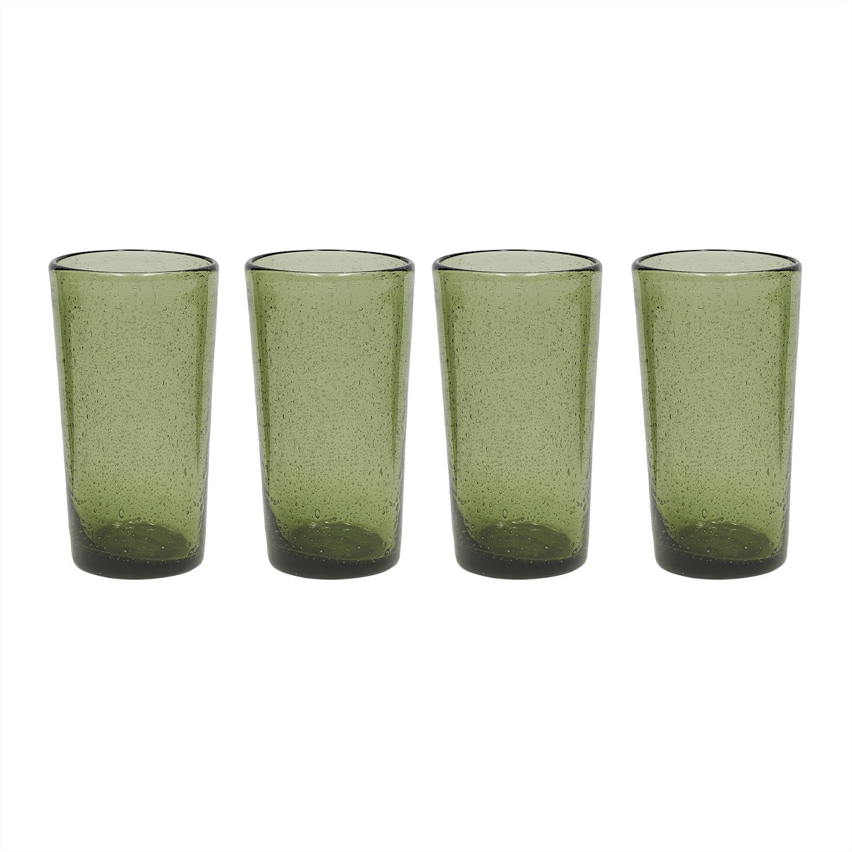 OYOY LIVING Kuki Highball Glass - Pack of 4 Glass 701 Green