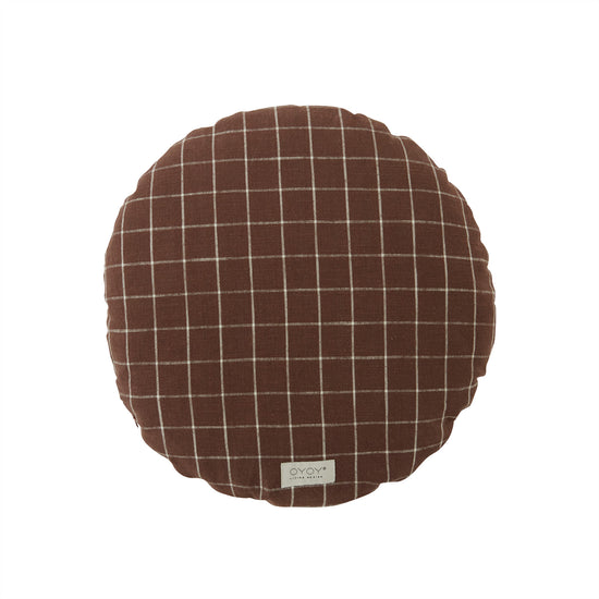 OYOY LIVING Kyoto Cushion Cover Round - Large Cushion Cover 301 Brown