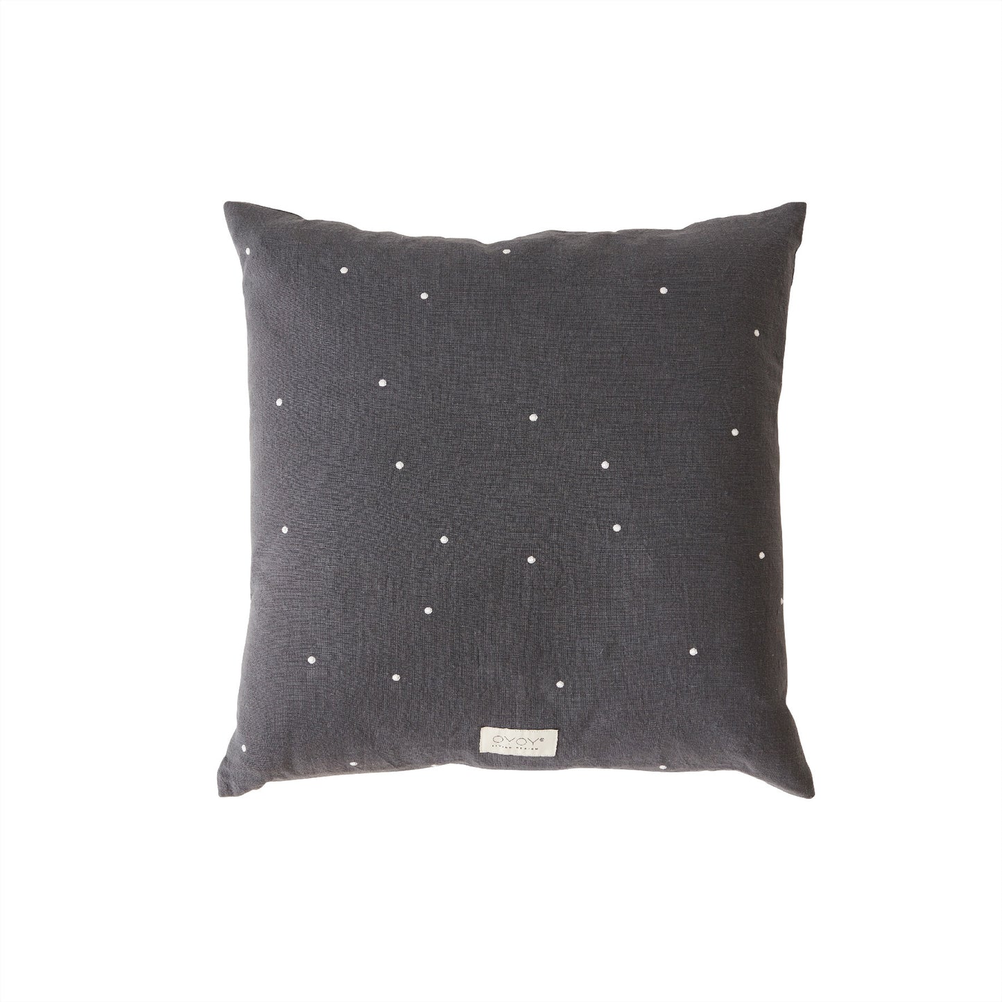OYOY LIVING Kyoto Dot Cushion Cover Square Cushion Cover 201 Anthracite