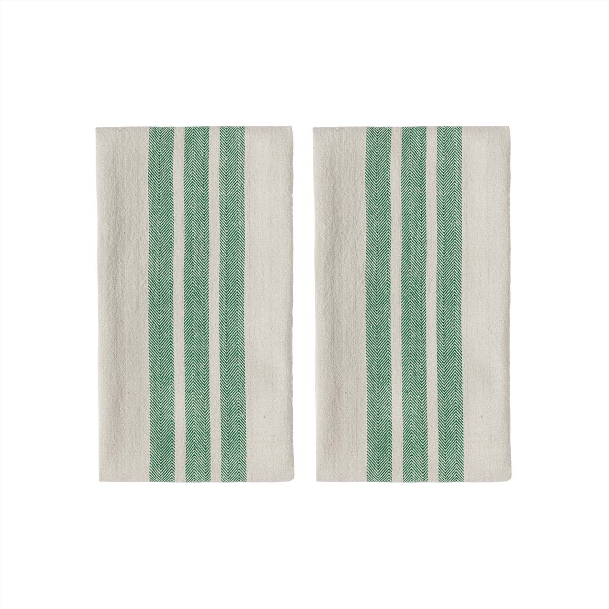 OYOY LIVING Linu Tea Towel - Pack of 2 Tea Towel 701 Green