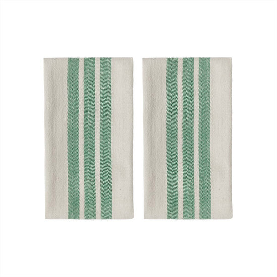 OYOY LIVING Linu Tea Towel - Pack of 2 Tea Towel 701 Green