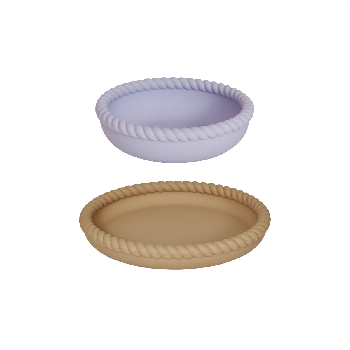 OYOY MINI Mellow Plate & Bowl Plate & Bowl 310 Light Rubber / Lavender