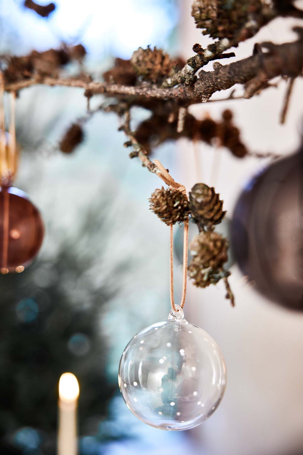 Natale Christmas Glass Ball - Pack of 2