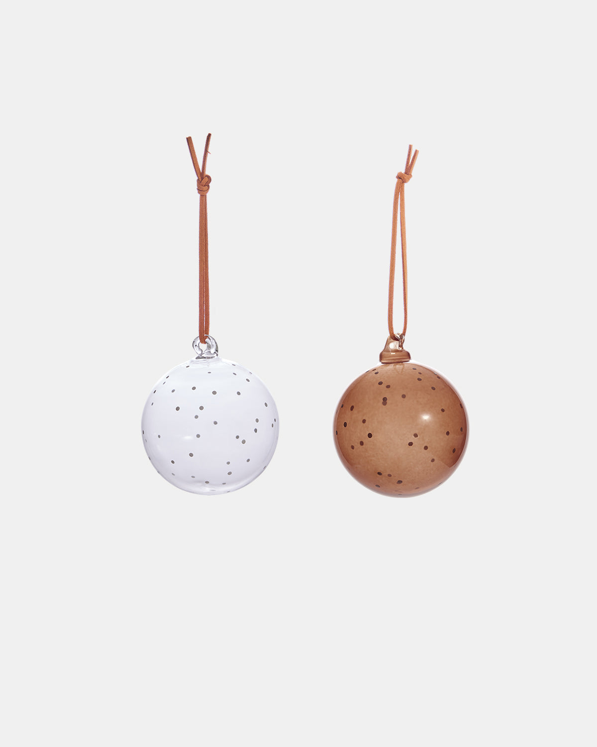 Natale Christmas Glass Ball - Pack of 2