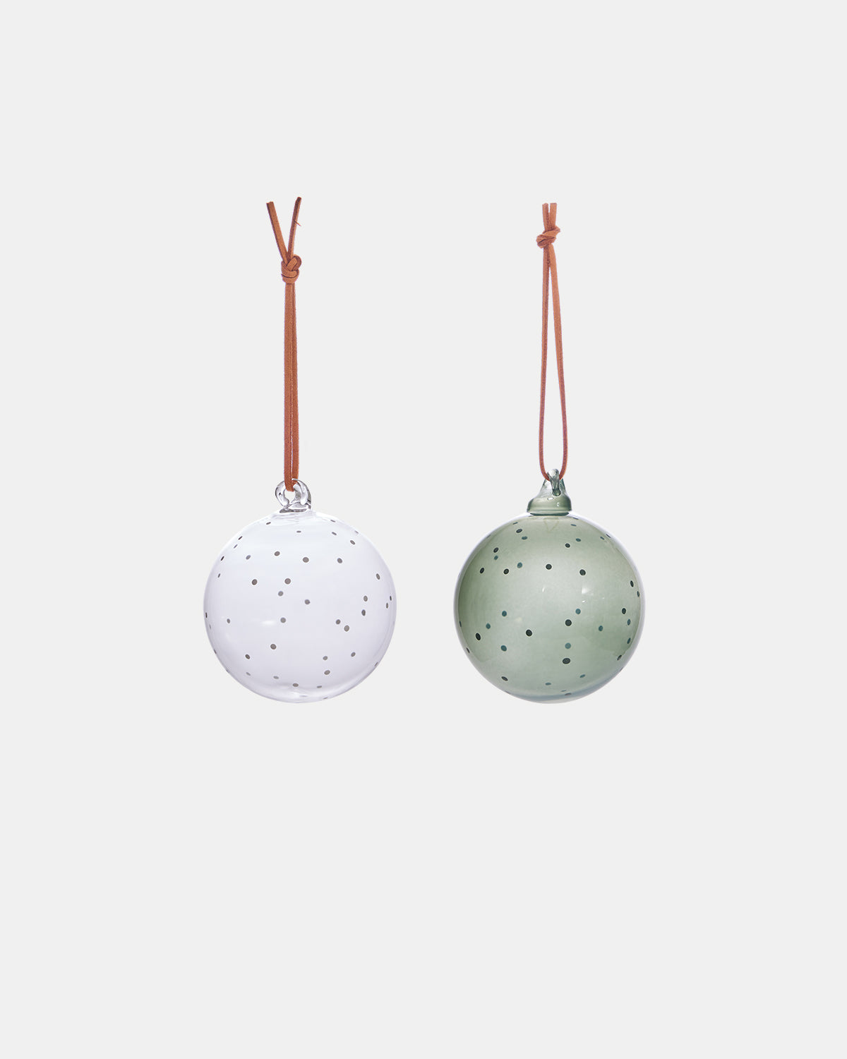 Natale Christmas Glass Ball - Pack of 2