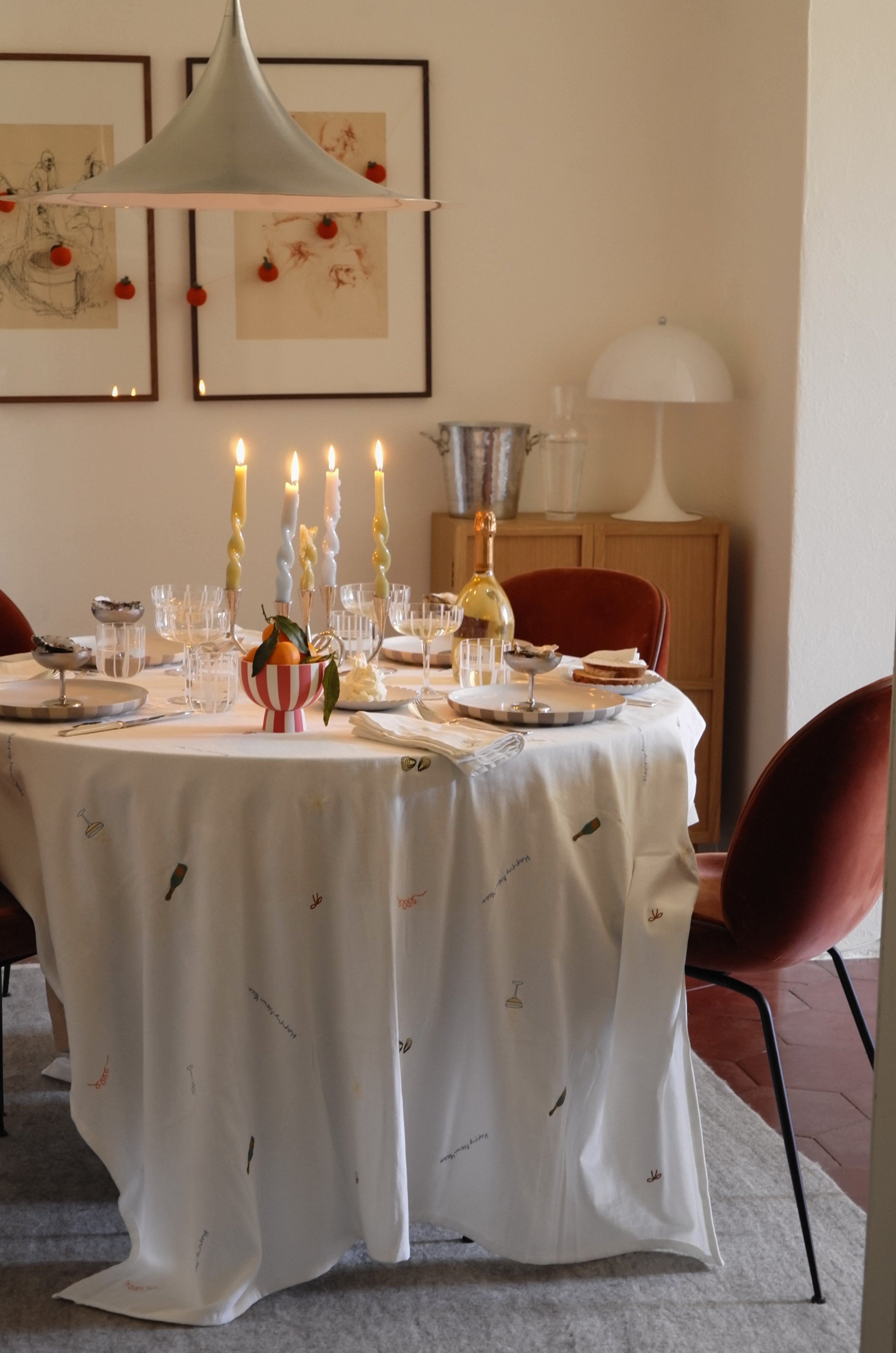 New Year Tablecloth - 250x140 cm