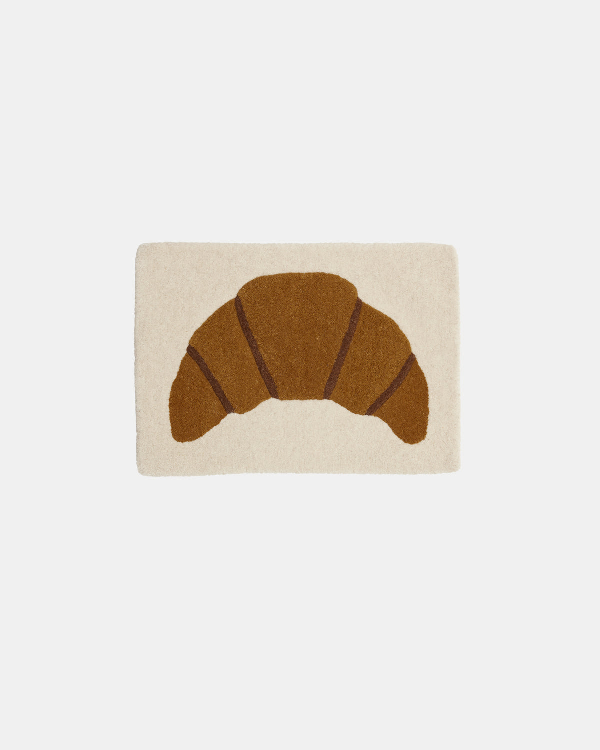 Croissant Tufted Miniature Rug / Wallhanger