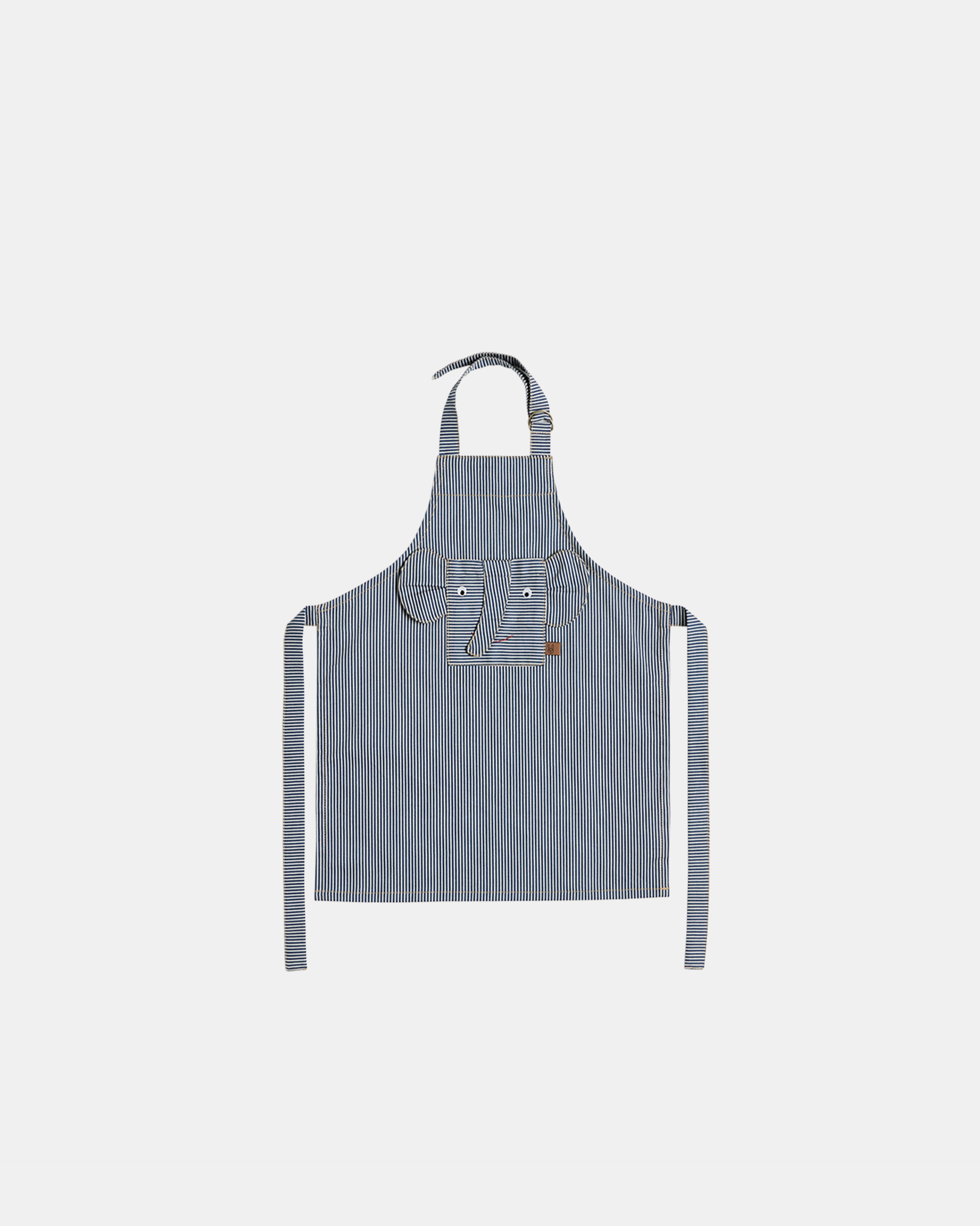 Striped Denim Elephant Apron