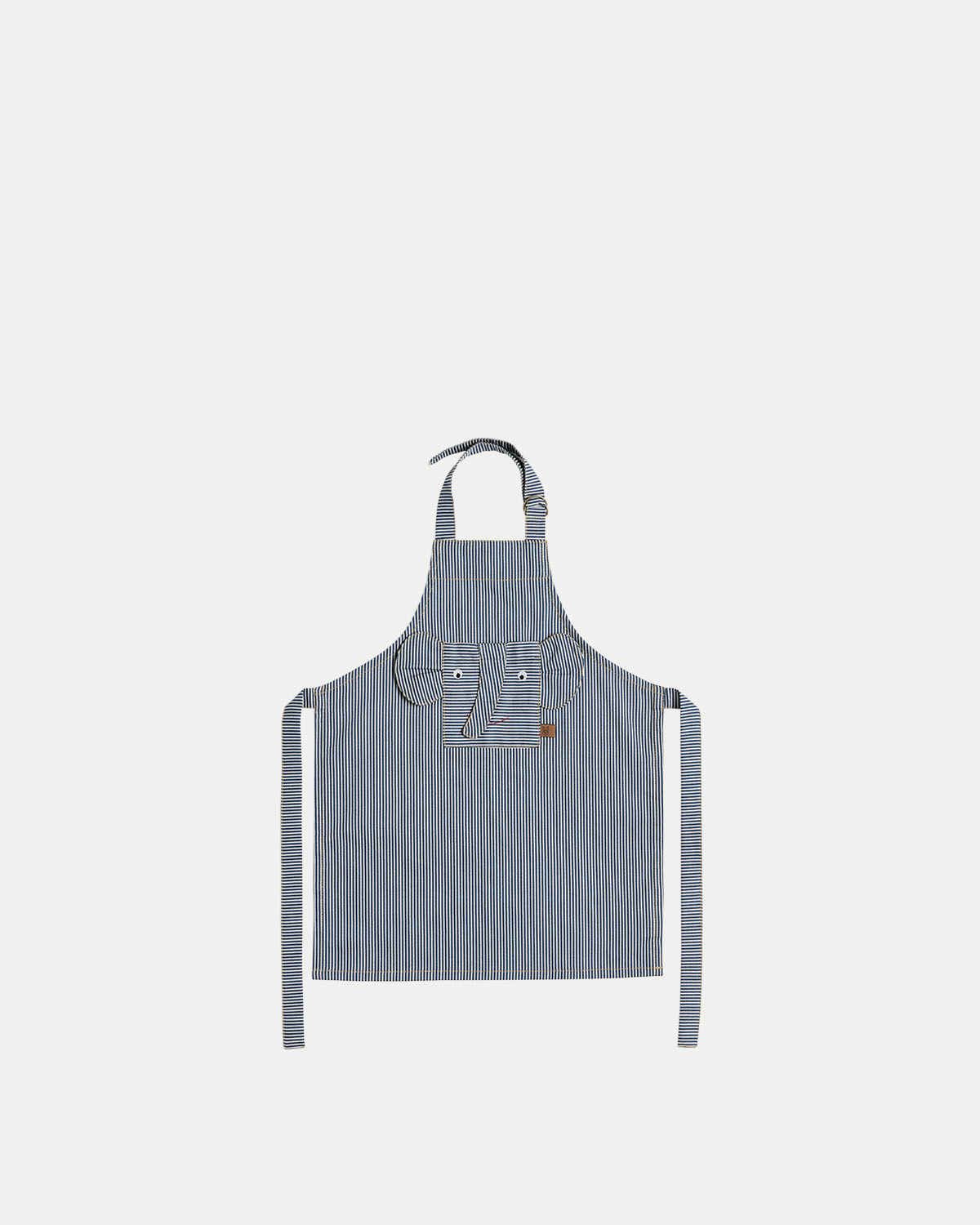 Striped Denim Elephant Apron