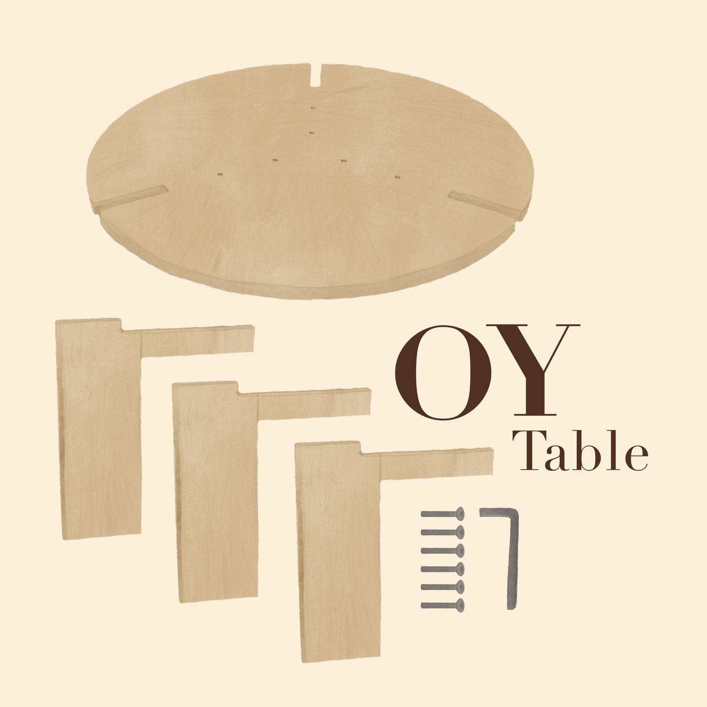 OYOY LIVING OY Coffee Table - Large Coffee Table 901 Nature