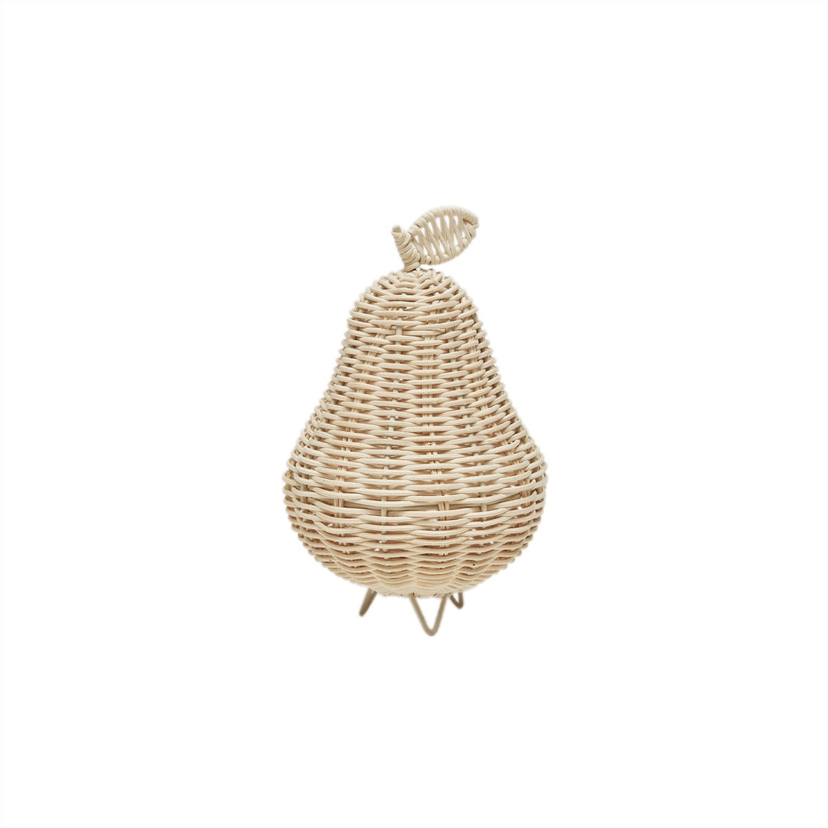 OYOY MINI Pear Rattan Night Light Table Lamp