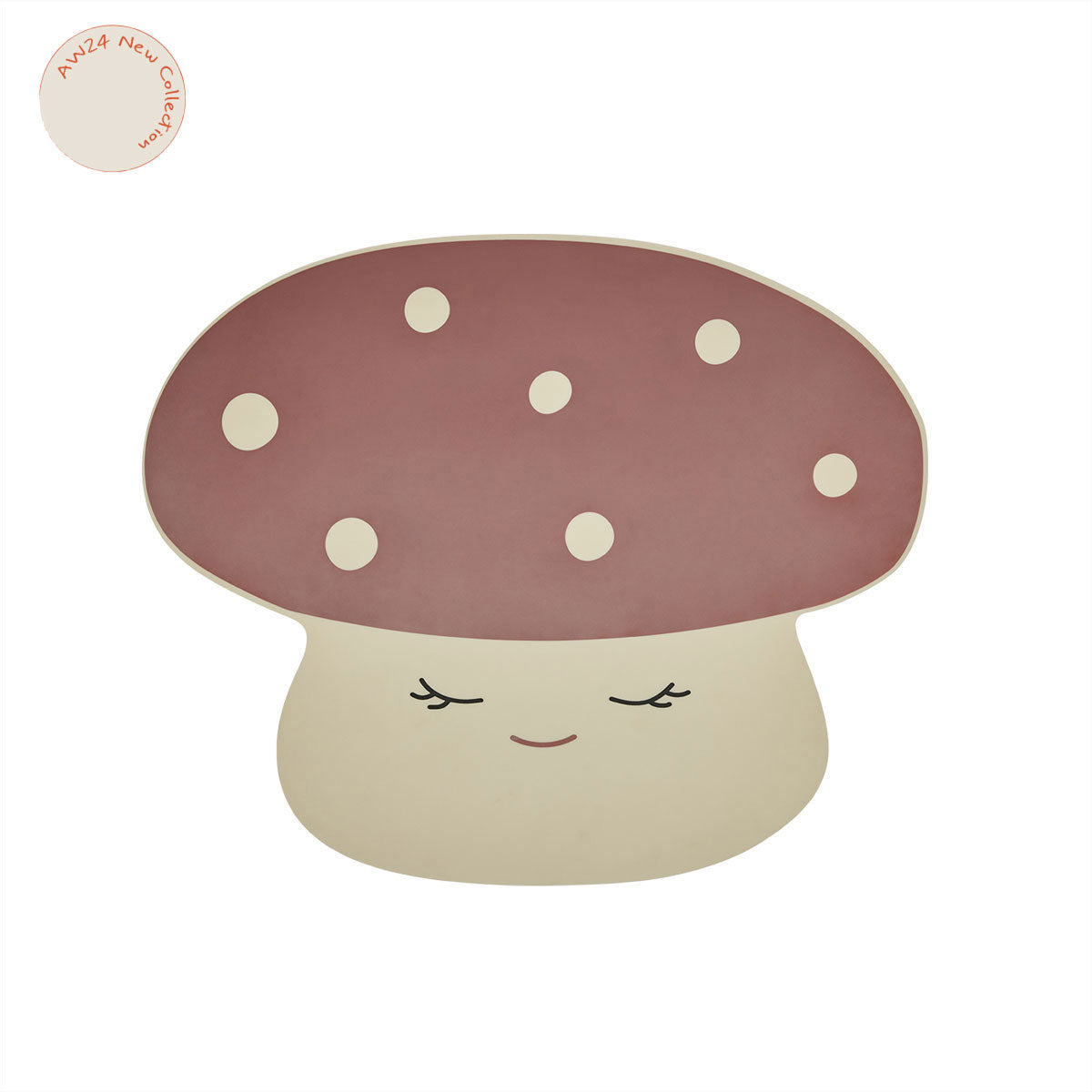 OYOY MINI Placemat Mushroom Placemat 102 Offwhite / Red