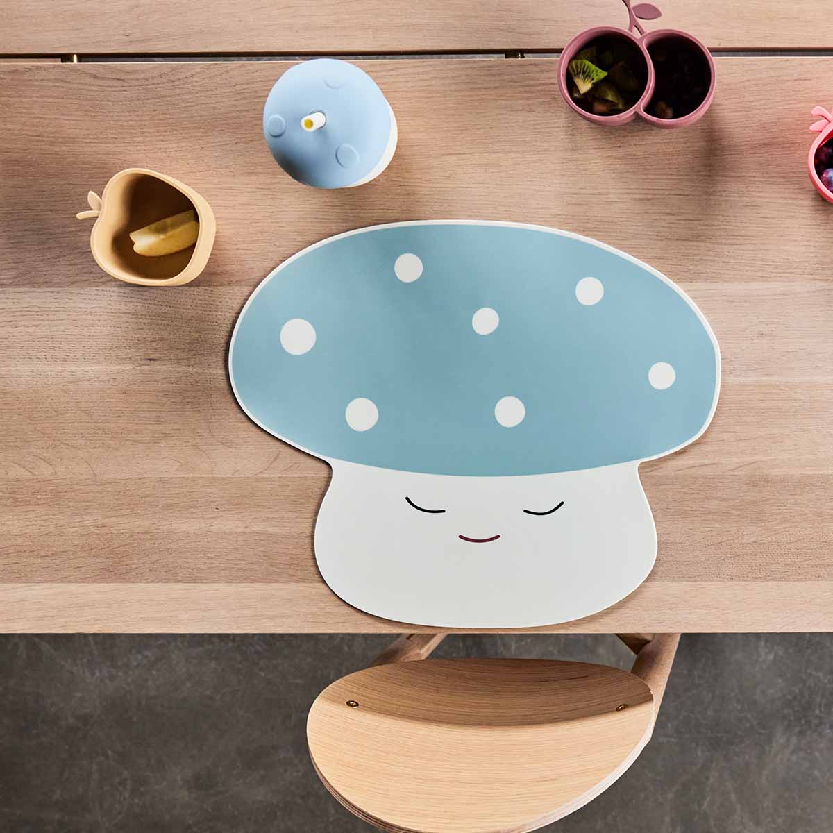 OYOY MINI Placemat Mushroom Placemat 102 Offwhite / Pale Green