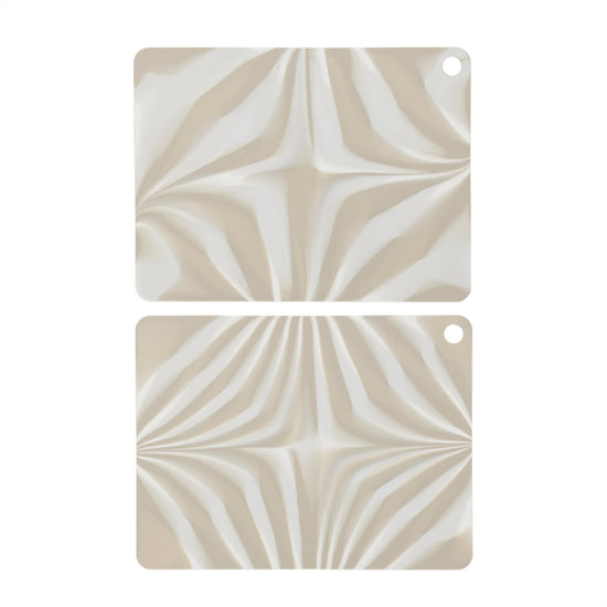 OYOY LIVING Placemat Zebura - Pack of 2 Placemat 306 Clay / Offwhite