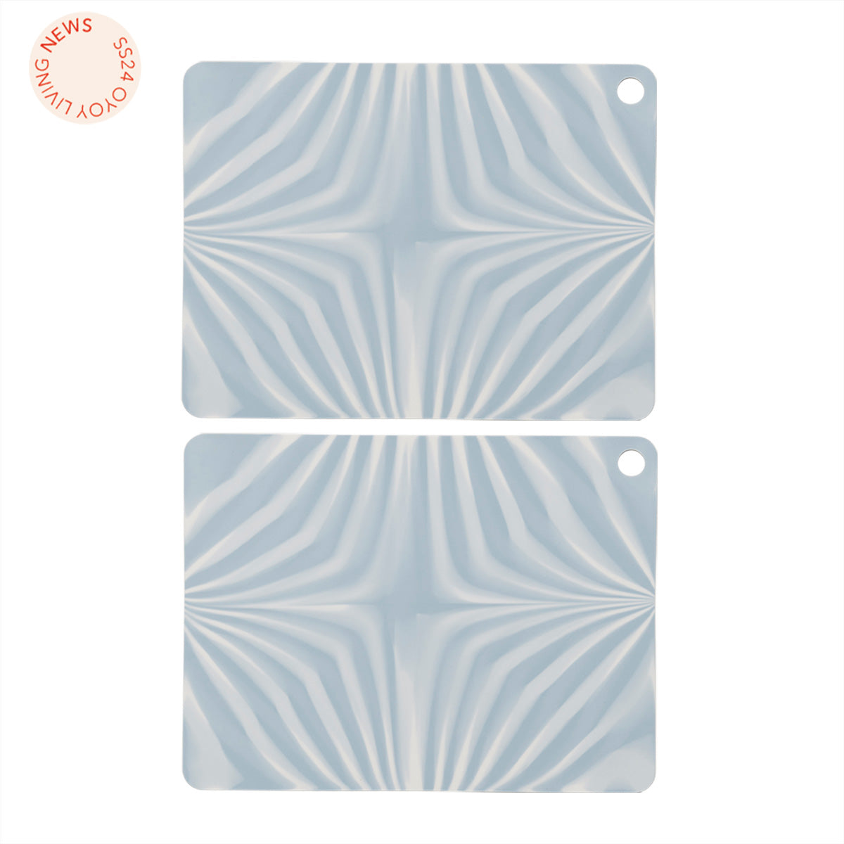 OYOY LIVING Placemat Zebura - Pack of 2 Placemat 601 Blue / Offwhite