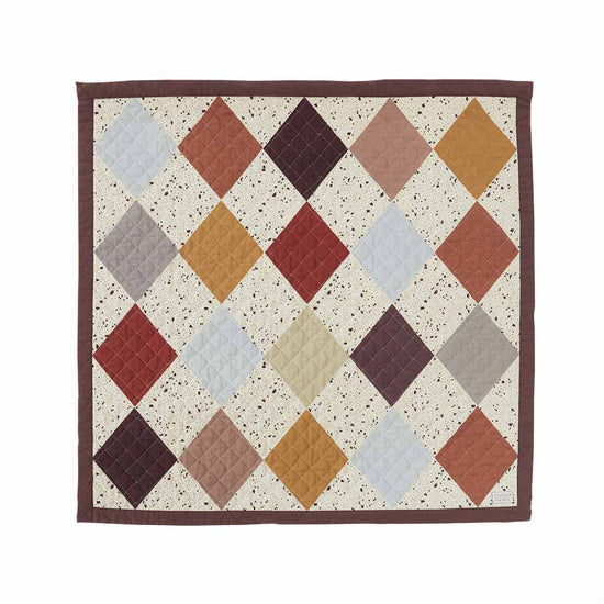 OYOY LIVING Quilted Aya Wall Rug - Large Wallhanger 301 Brown