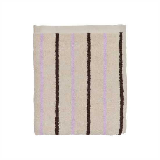 OYOY LIVING Raita Towel - 70x140 cm Towel 502 Purple / Clay / Brown