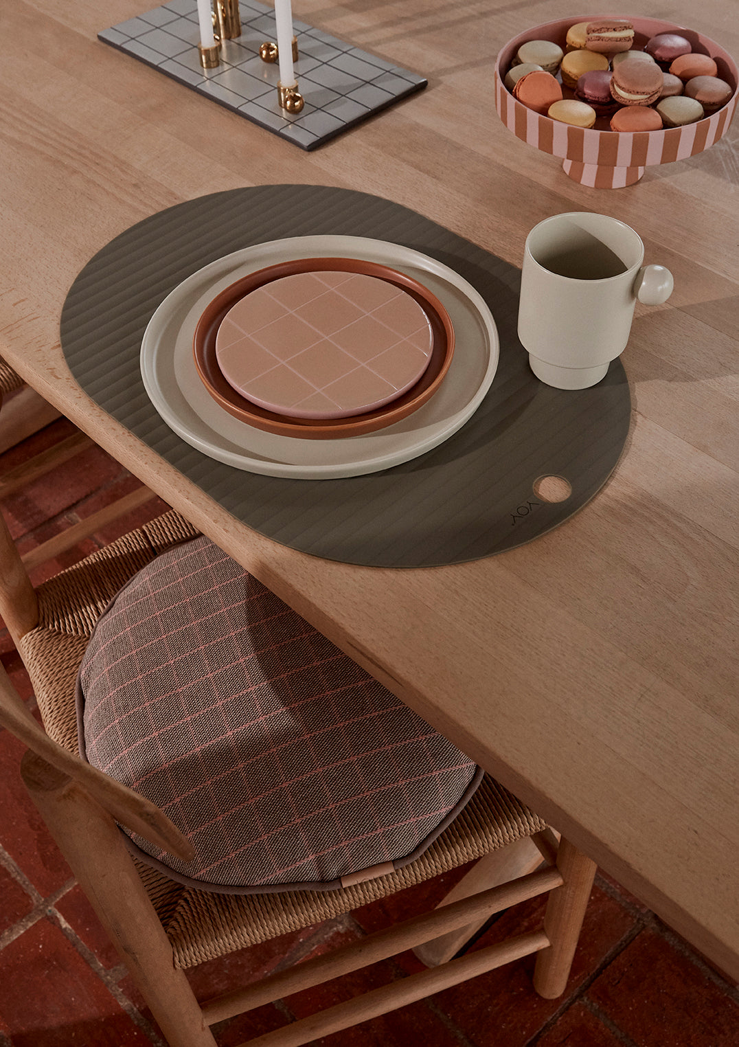 OYOY LIVING Ribbo Placemat - Pack of 2 Placemat 706 Olive