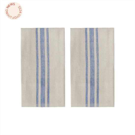 Indlæs billede i Gallery viewer, OYOY LIVING Sofuto Tea Towel - Pack of 2 Tea Towel 601 Blue

