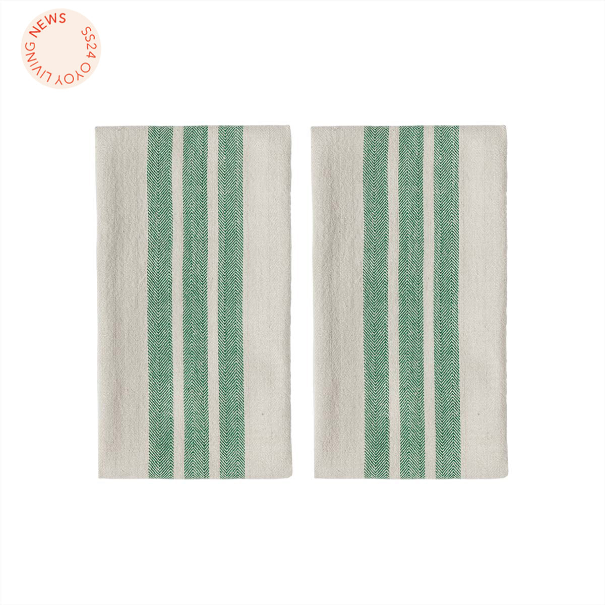 OYOY LIVING Sofuto Tea Towel - Pack of 2 Tea Towel 701 Green