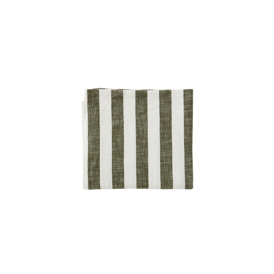 OYOY LIVING Striped Tablecloth - 200x140 cm Tablecloth 706 Olive