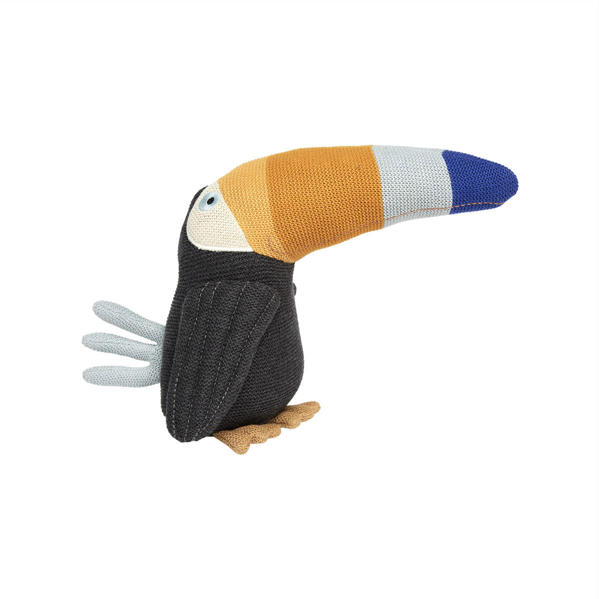 OYOY MINI Toby Toucan Soft Toys 201 Anthracite / Blue
