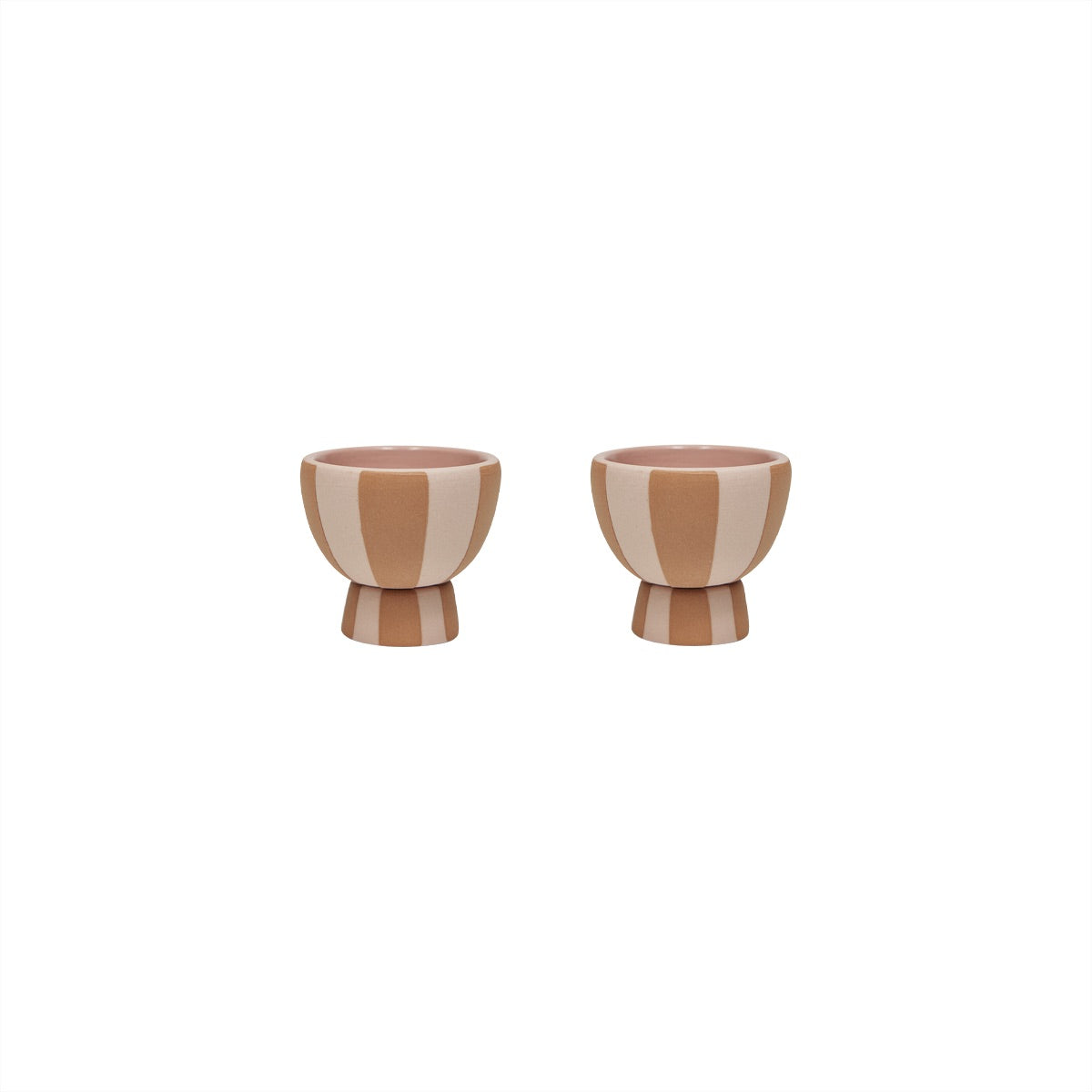 OYOY LIVING Toppu Egg Cup - Pack of 2 Dining Ware 307 Caramel / Rose