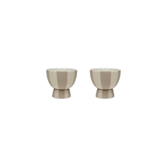 OYOY LIVING Toppu Egg Cup - Pack of 2 Dining Ware 306 Clay