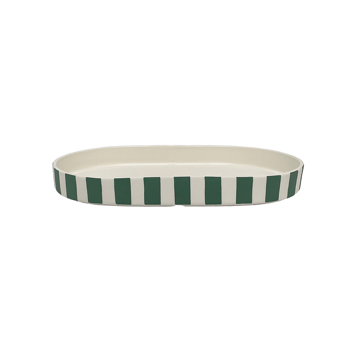 OYOY LIVING Toppu Oval Tray Tray 701 Green