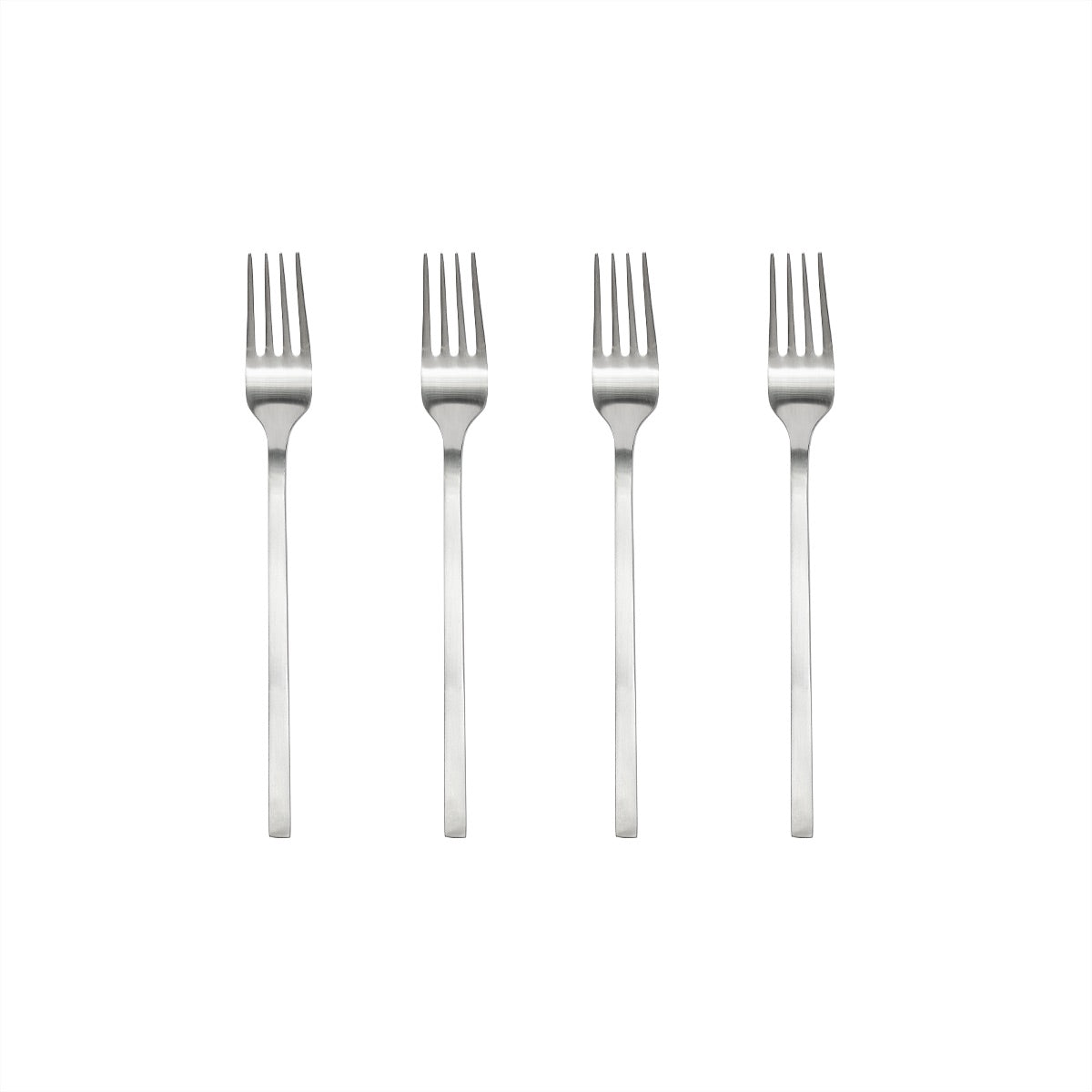 OYOY LIVING Yuka Fork - Pack Of 4 Cutlery 915 Brushed Steel