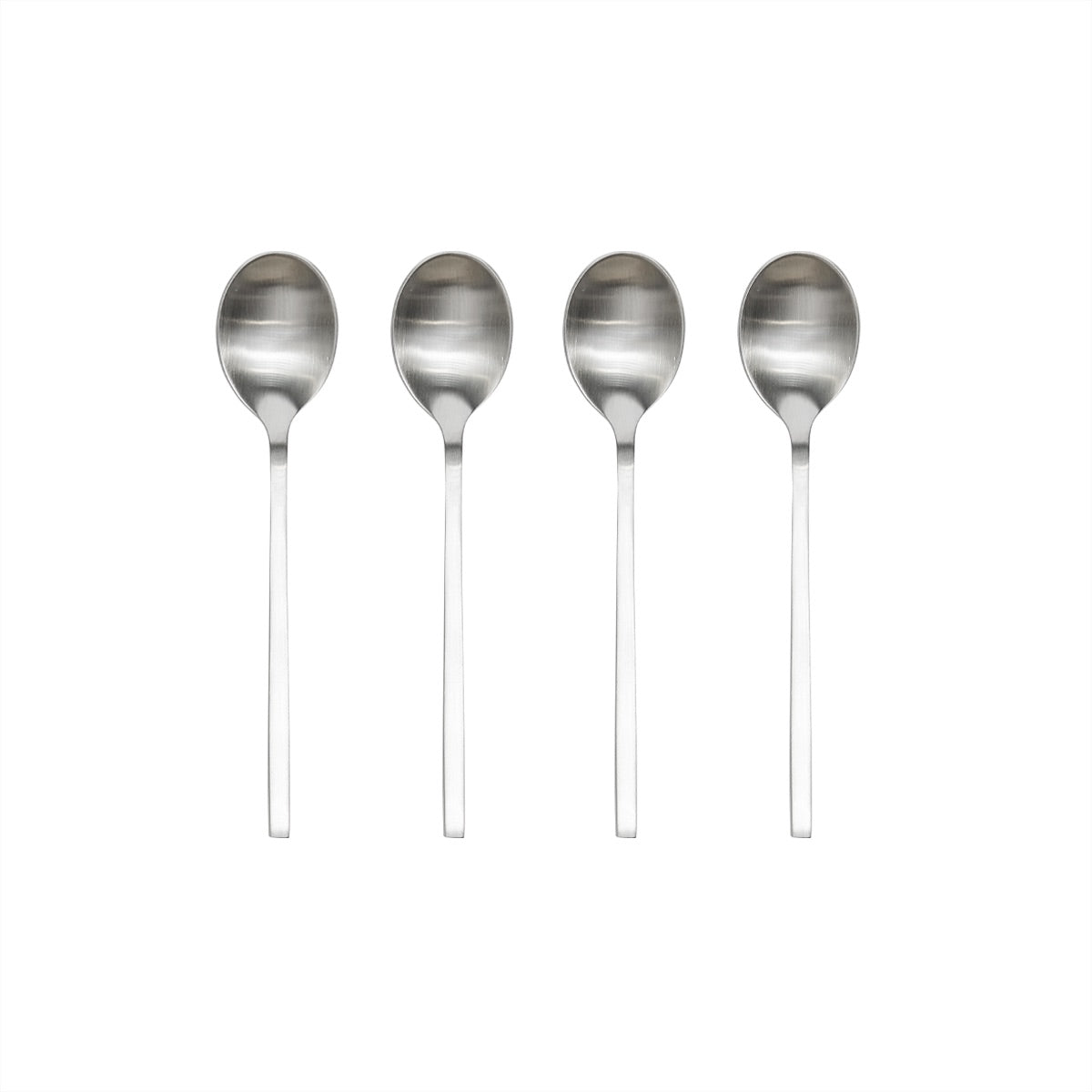 OYOY LIVING Yuka Spoon - Pack Of 4 Cutlery 915 Brushed Steel