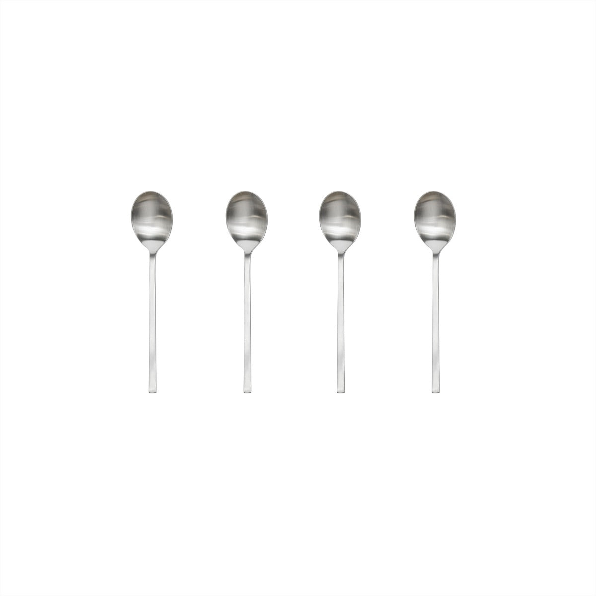 OYOY LIVING Yuka Tea Spoon - Pack Of 4 Cutlery 915 Brushed Steel