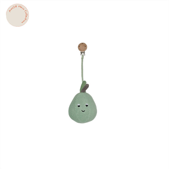 OYOY MINI Yummy Pear Pram Clip Soft Toys 705 Pale Mint