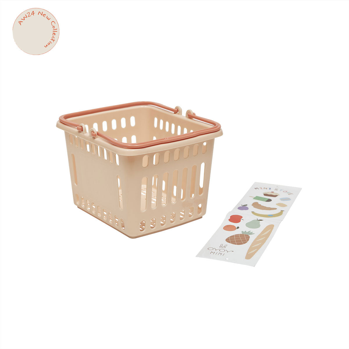 OYOY MINI Yummy Shopping Basket Toy 408 Coral