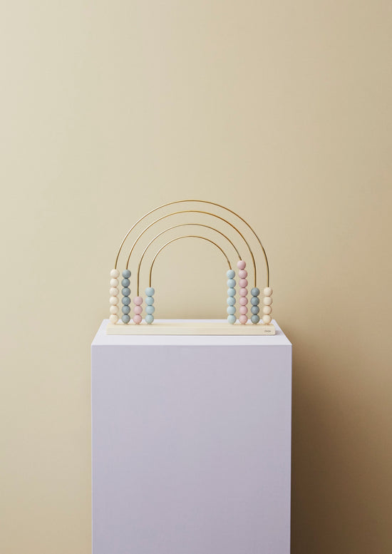 OYOY MINI Abacus Rainbow Wooden Toy 901 Nature