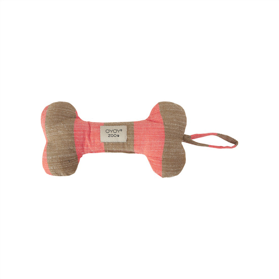 OYOY ZOO Ashi Dog Toy - Small Dog Toy 405 Cherry Red / Taupe