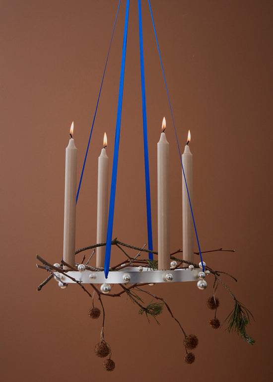 OYOY LIVING Candleholder Pearl Advent Christmas 905 Silver