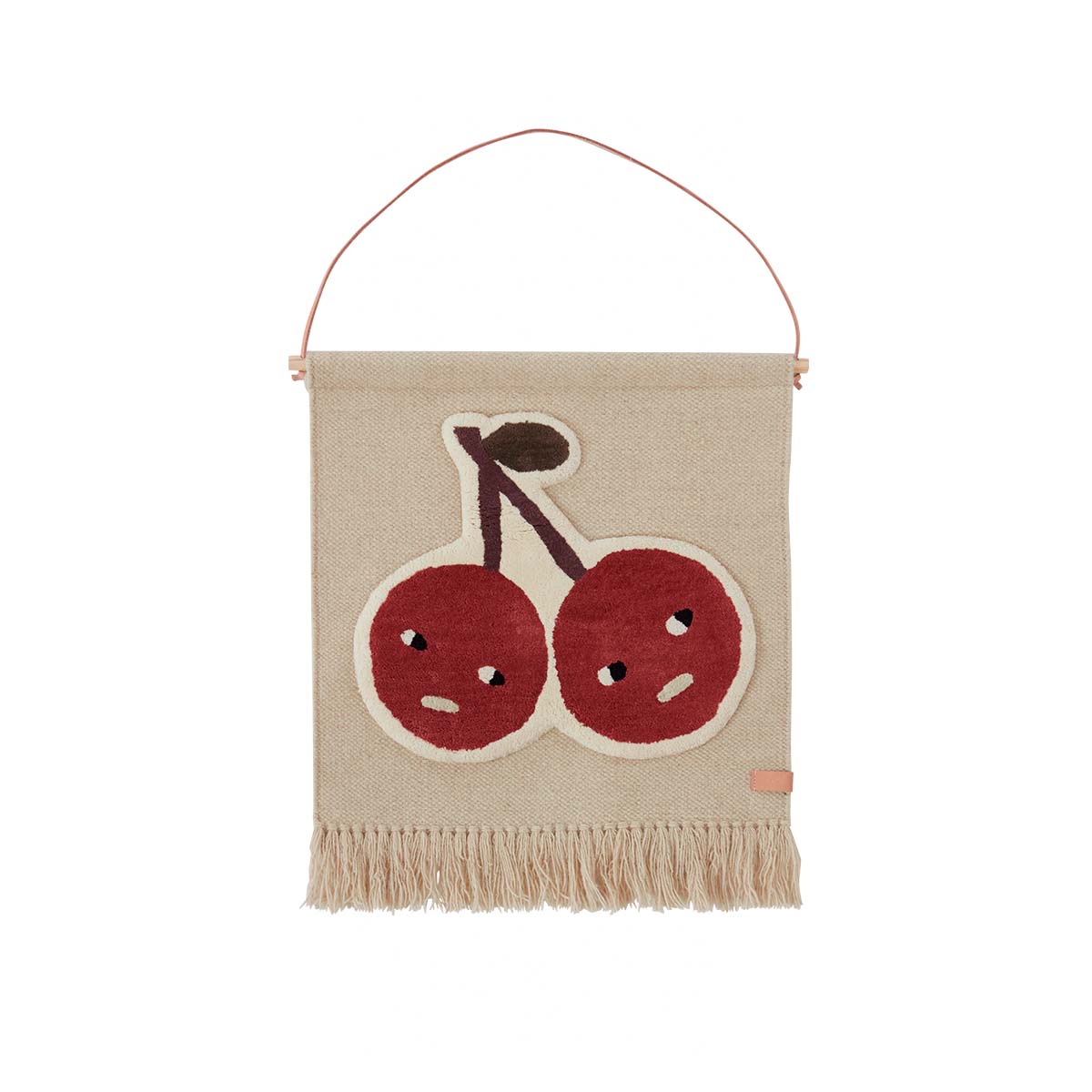 OYOY MINI Cherry On Top Wall Rug Wallhanger 405 Red
